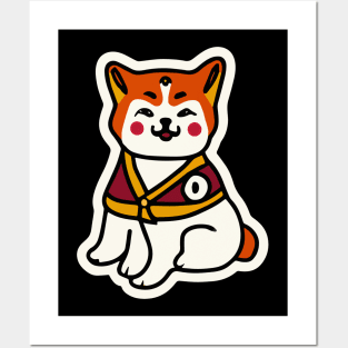 Akita Inu Geisha Dog Lover Shiba Posters and Art